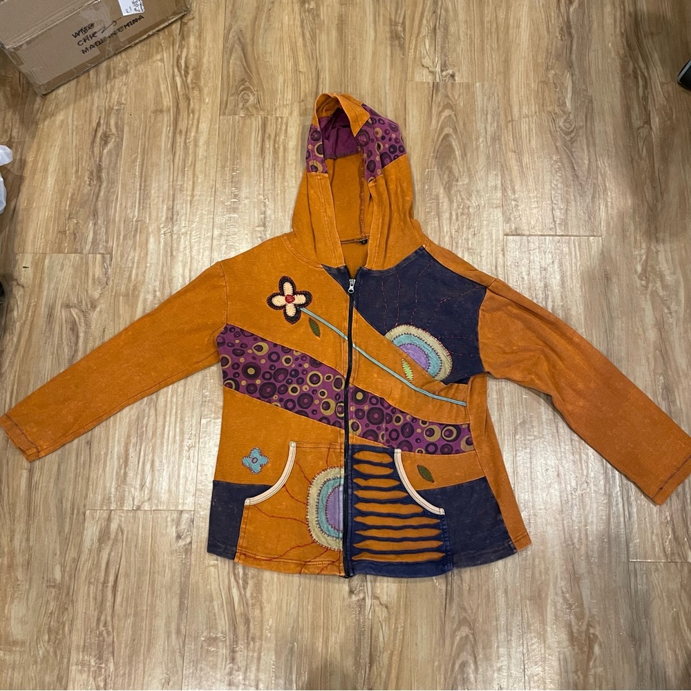 Colorful Women's Hooded Top